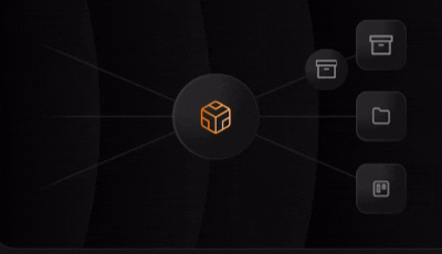 Diagram of a central hexagonal node connected to six smaller square nodes representing a robot operating system architecture.